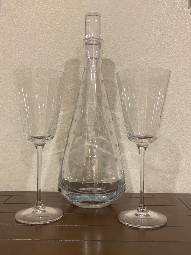 Glass Baskets and Decanters
